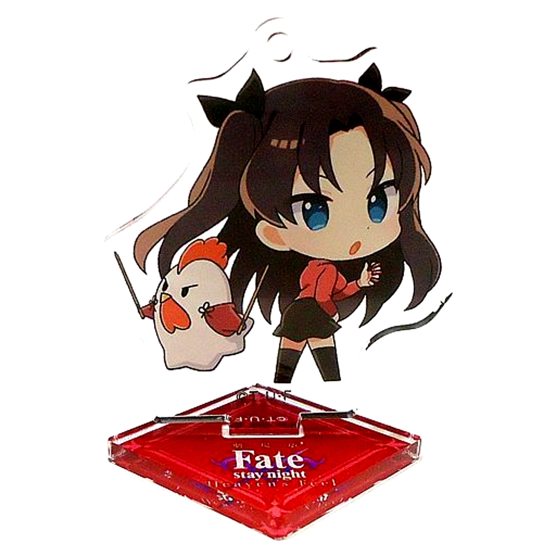 Rin Tohsaka Fate/stay night Heaven's Feel III.spring song Mini Acrylic Stand Mascot Lawson [USED]