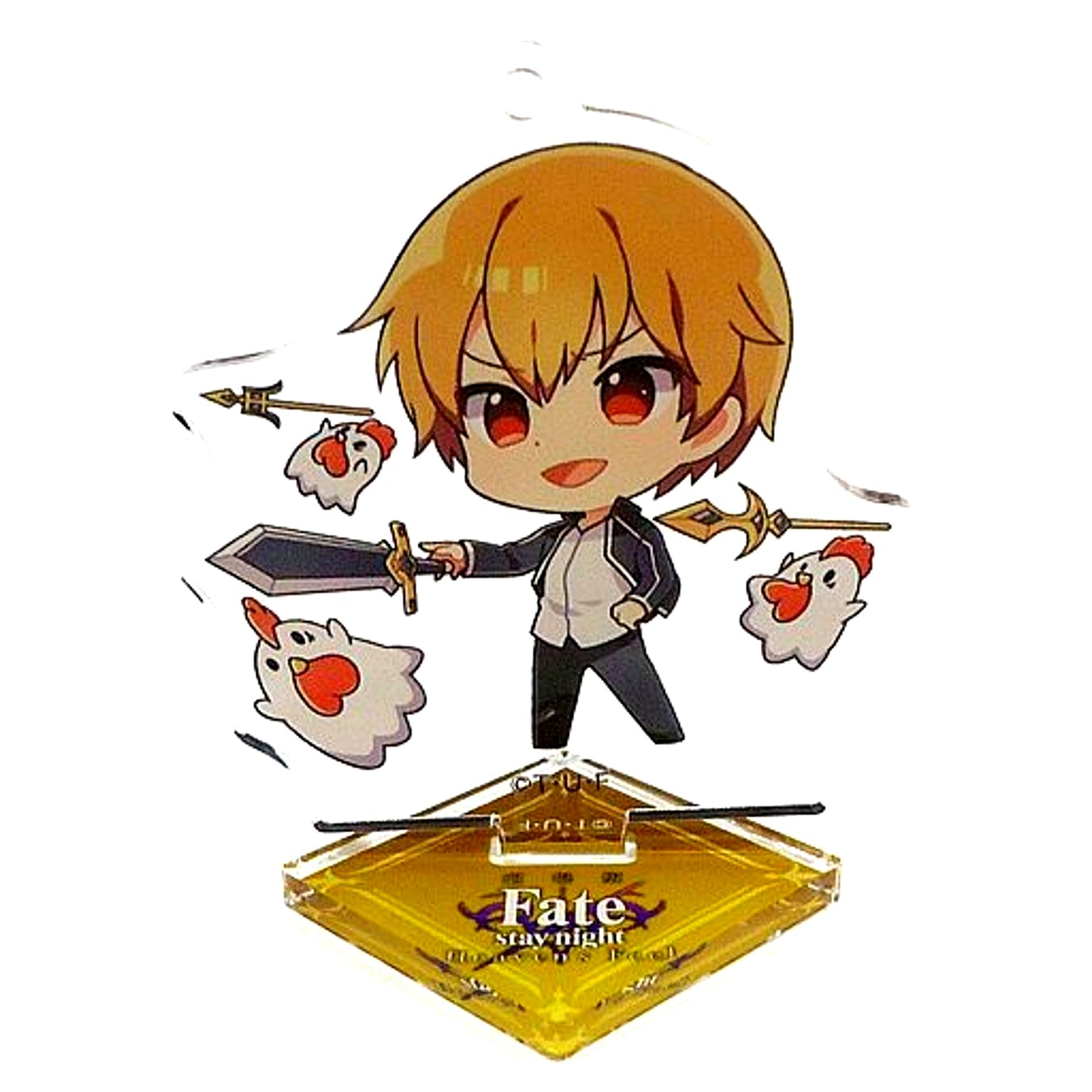 Gilgamesh Fate/stay night Heaven's Feel III spring song Mini Acrylic Stand Mascot Lawson [USED]