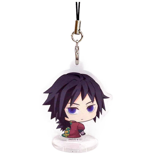 Giyu Tomiokau Demon Slayer: Kimetsu no Yaiba Bocchi-Kun Acrylic Stand Charm Fujiiro Shopping Street Amiami Street in Akihabara Limited Charm [USED]