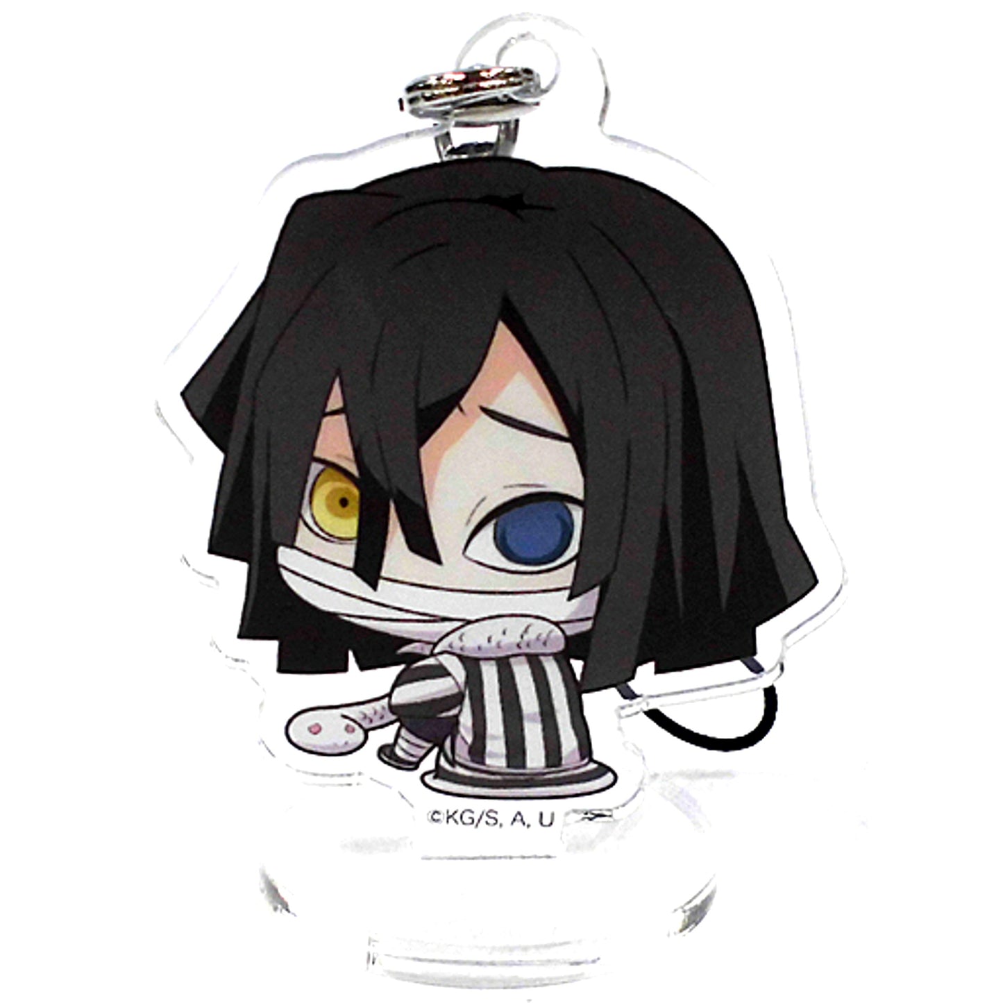 Obanai Iguro Demon Slayer Fuji-iro Shotengai Akihabara Botchi-kun Acrylic Stand Charm [USED]