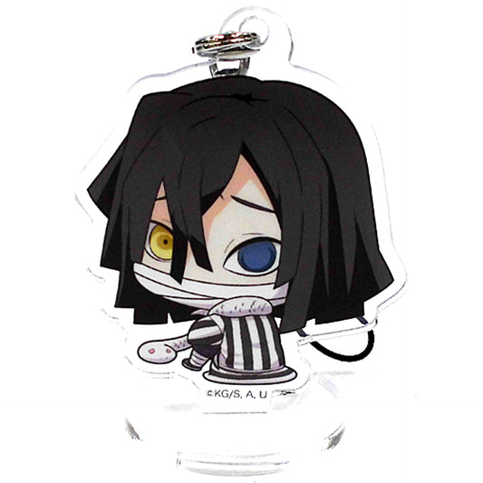 Obanai Iguro Demon Slayer Fuji-iro Shotengai Akihabara Botchi-kun Acrylic Stand Charm [USED]