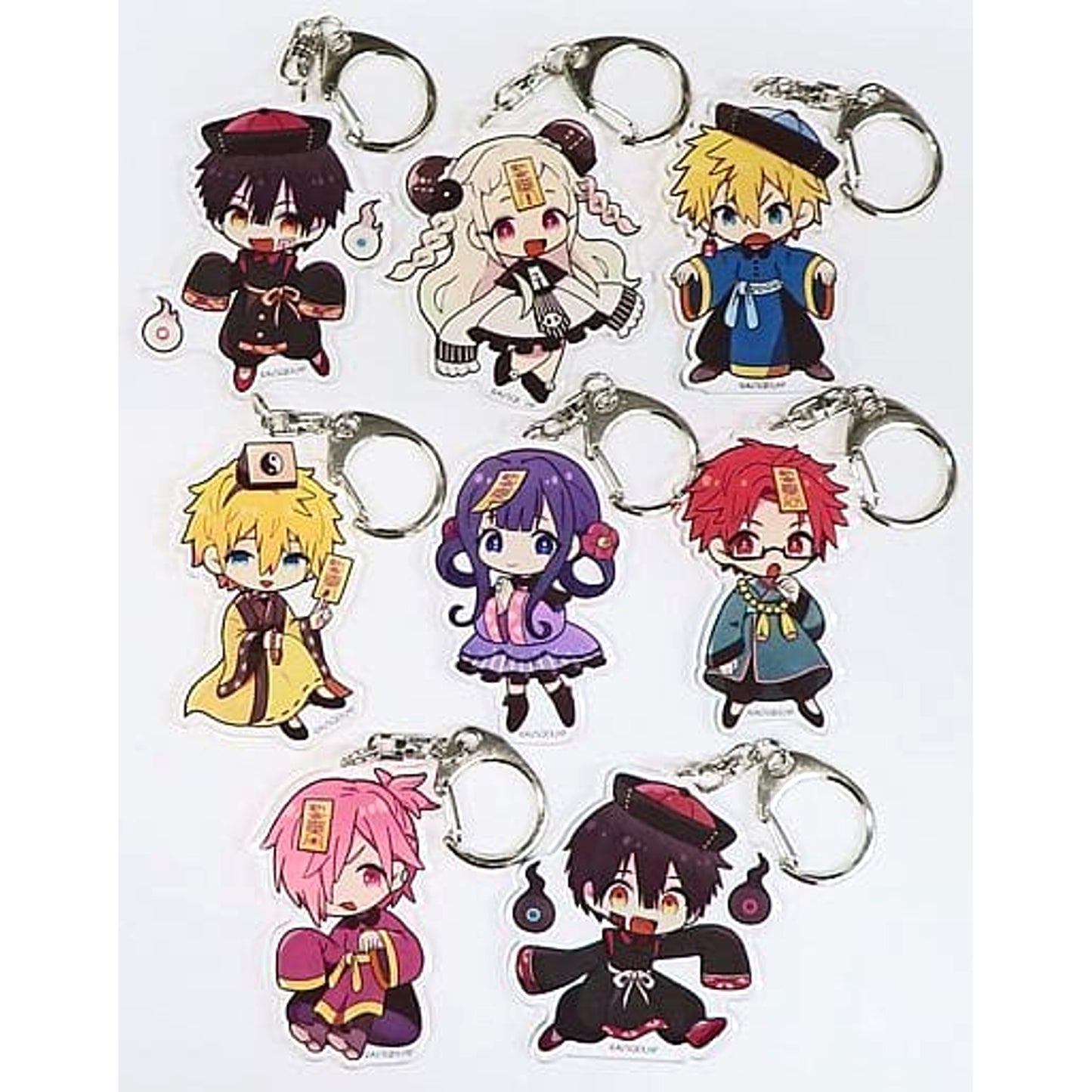 Toilet Bound Hanako kun Hanako-kun & Others All 8 Types Set DMM Scratch! Acrylic Keychain Prize D Keychains [USED]