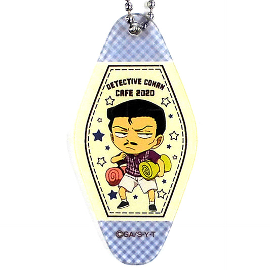 Kogoro Mouri Detective Conan Cafe 2020 Acrylic Keychain Mini Chara [USED]