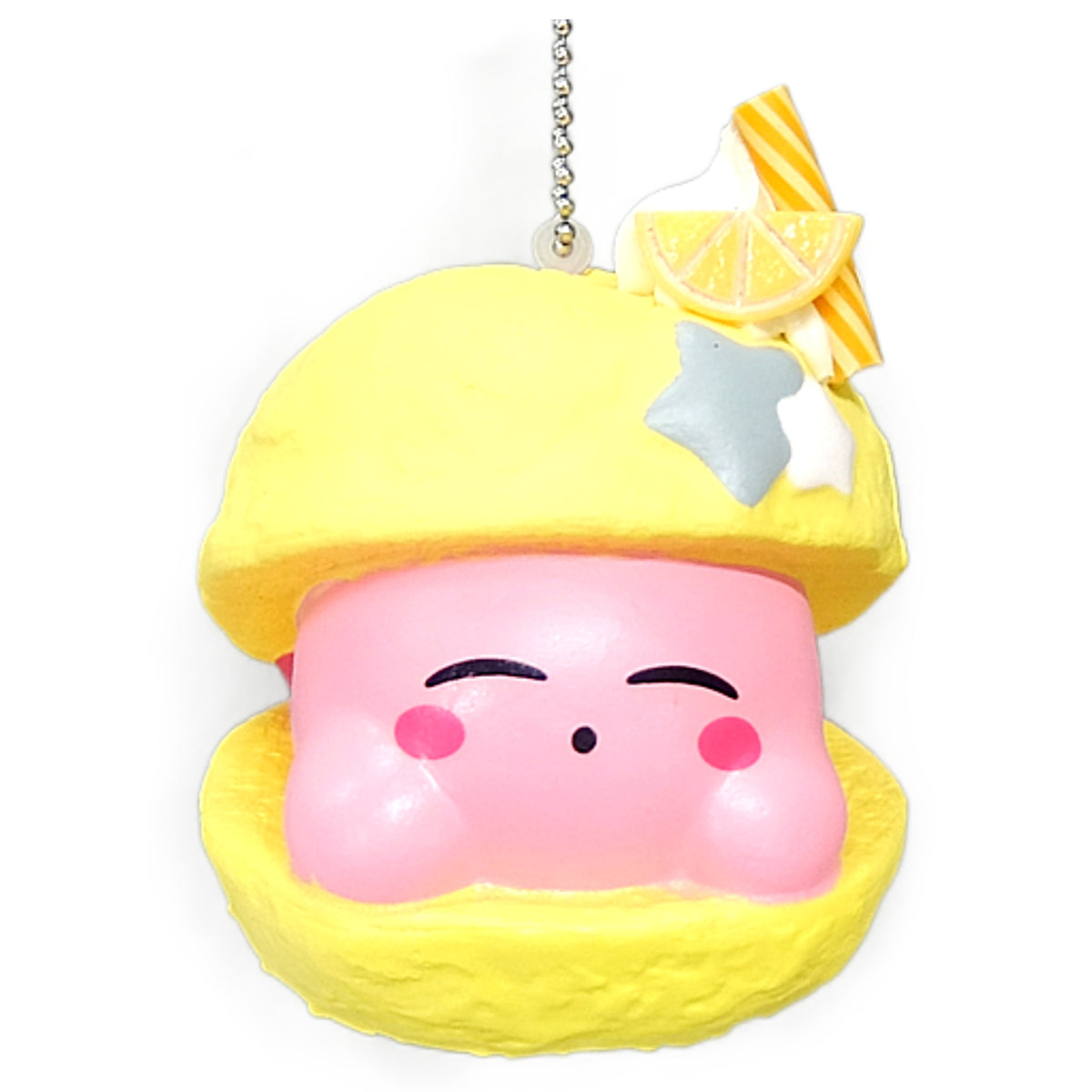 Kirby Kirby Lemon Cream Puff Squeeze Mollyfantasy PALO Limited Keychains [USED]