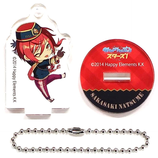 Natsume Sakasaki Ensemble Stars! x Eccentric snow party! 2020 Trading Acrylic Keychain [USED]