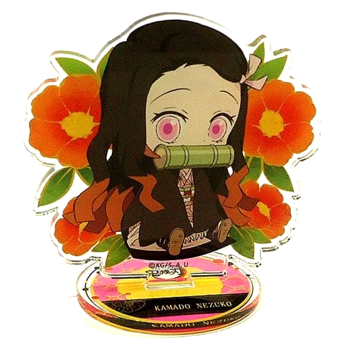 Demon Slayer: Kimetsu no Yaiba x Lawson Nezuko Kamado Petanko Trading Acrylic Stand -Miyabi- Acrylic Stands [USED]
