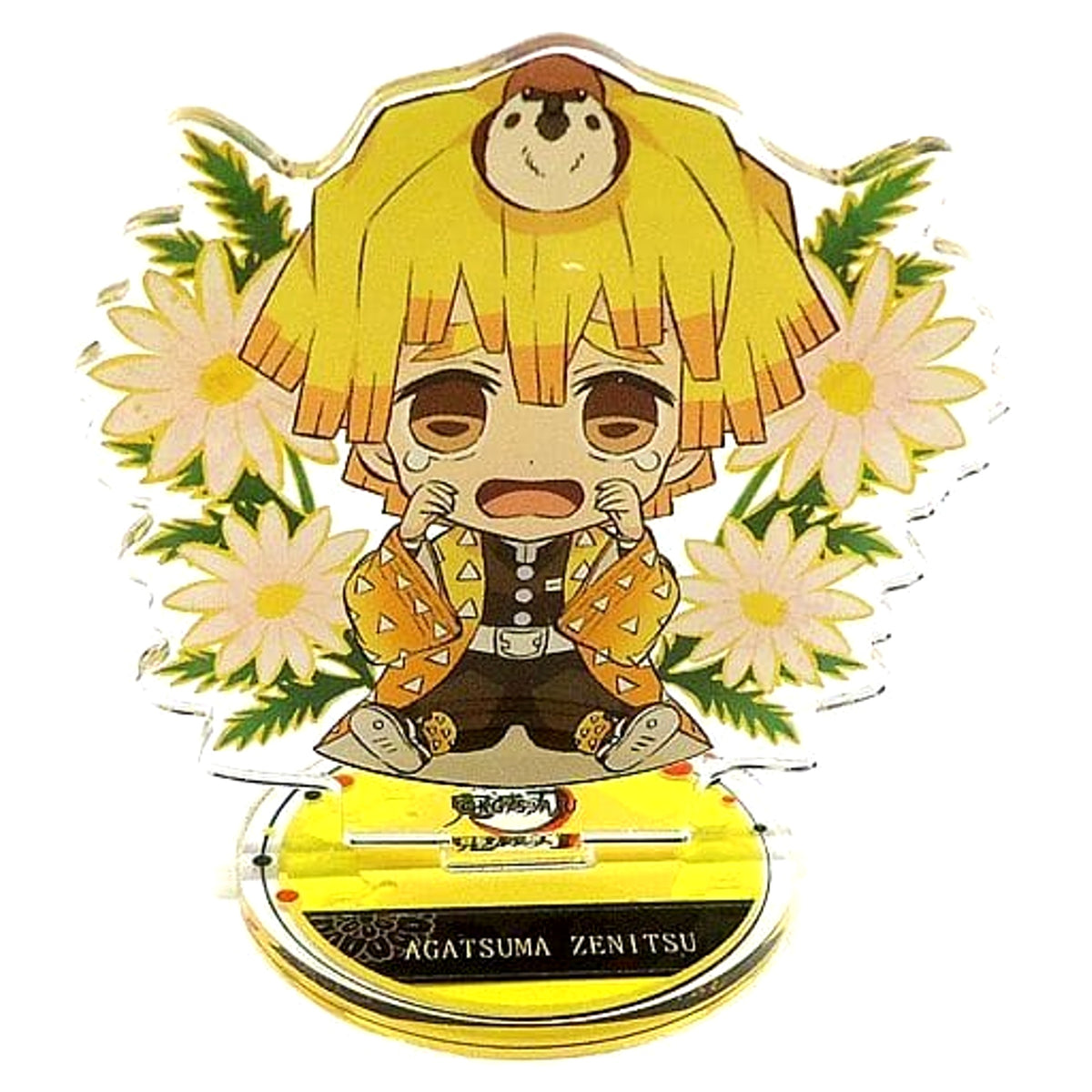 Demon Slayer: Kimetsu no Yaiba x Lawson Zenitsu Agatsuma Petanko Trading Acrylic Stand -Miyabi- Acrylic Stands [USED]