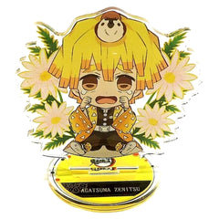 Demon Slayer: Kimetsu no Yaiba x Lawson Zenitsu Agatsuma Petanko Trading Acrylic Stand -Miyabi- Acrylic Stands [USED]