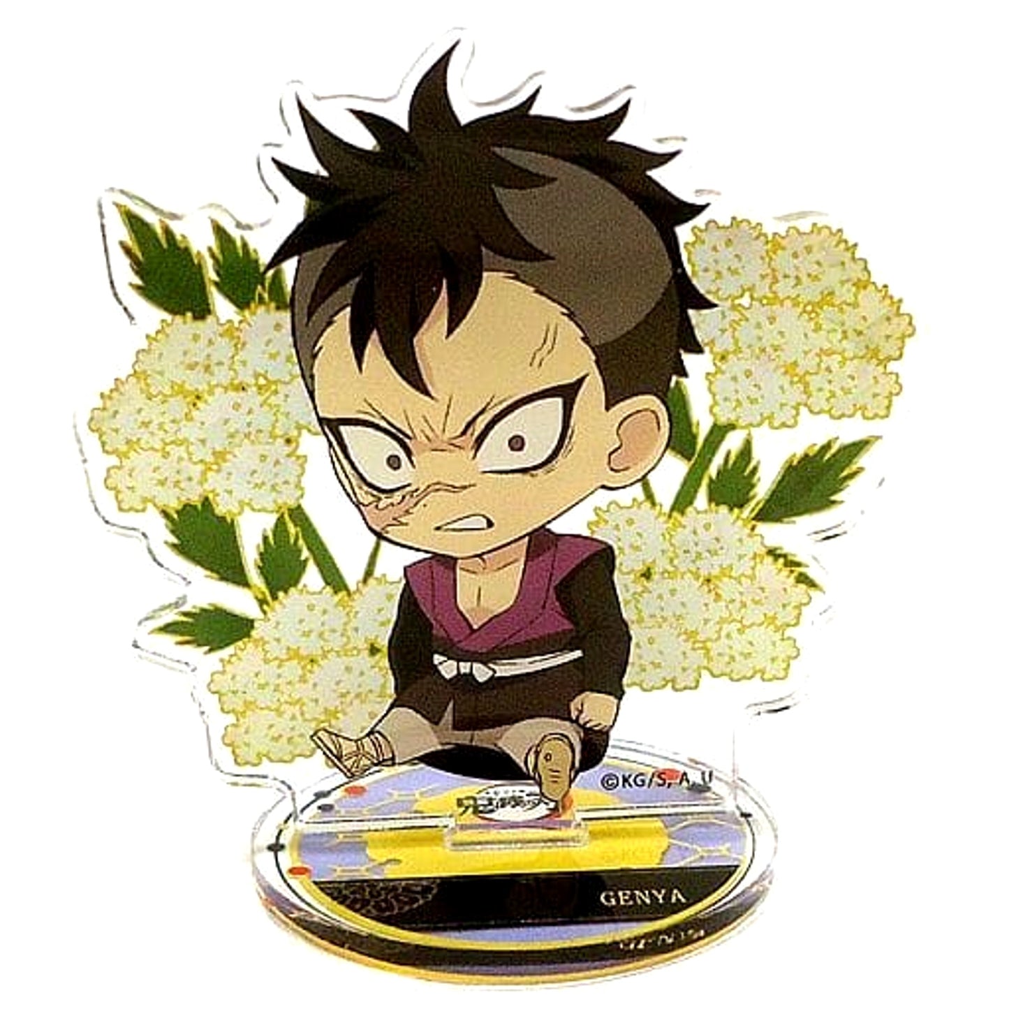 Demon Slayer: Kimetsu no Yaiba x Lawson Genya Shinazugawa Petanko Trading Acrylic Stand -Miyabi- Acrylic Stands [USED]