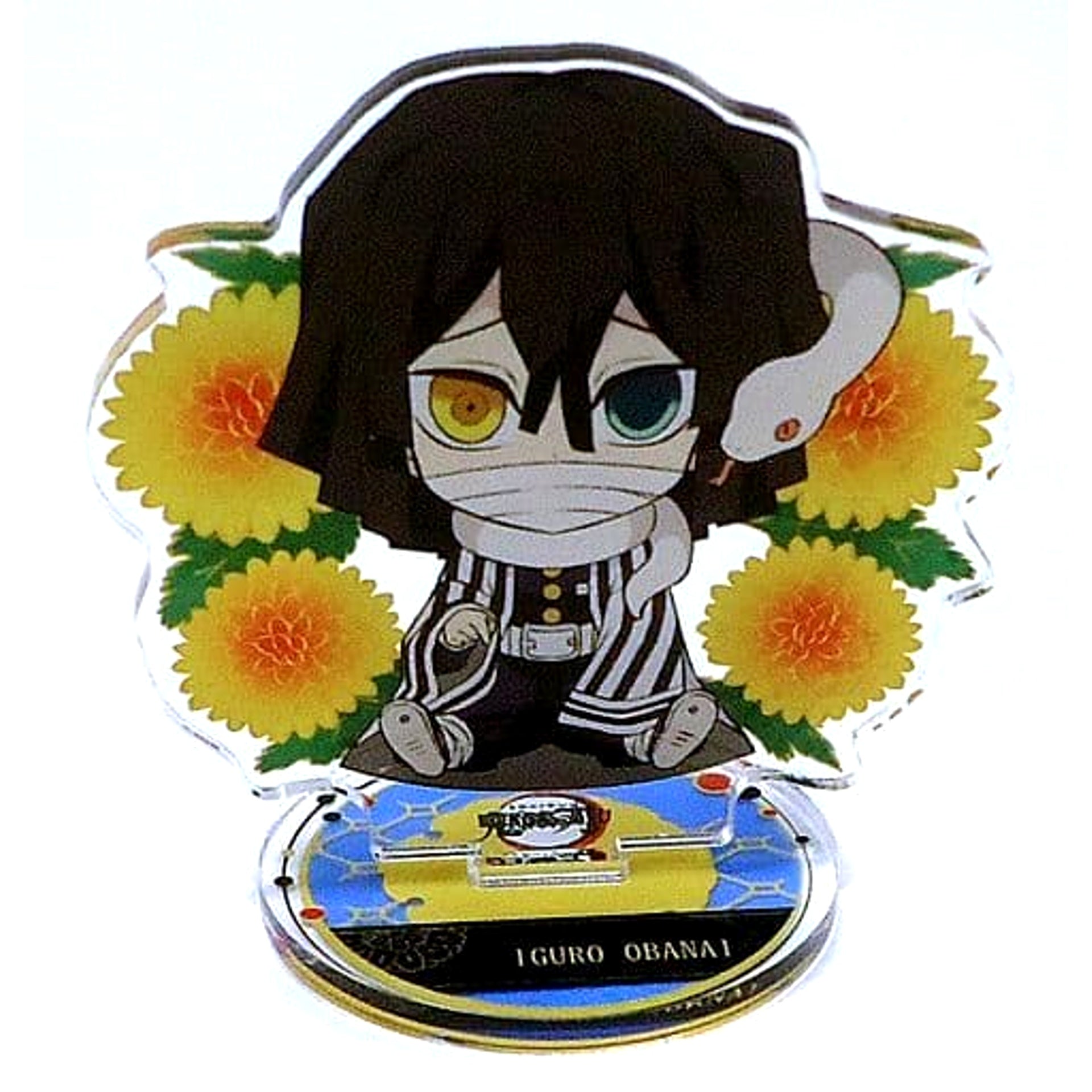 Demon Slayer: Kimetsu no Yaiba x Lawson Obanai Iguro Petanko Trading Acrylic Stand Miyabi Acrylic Stands [USED]