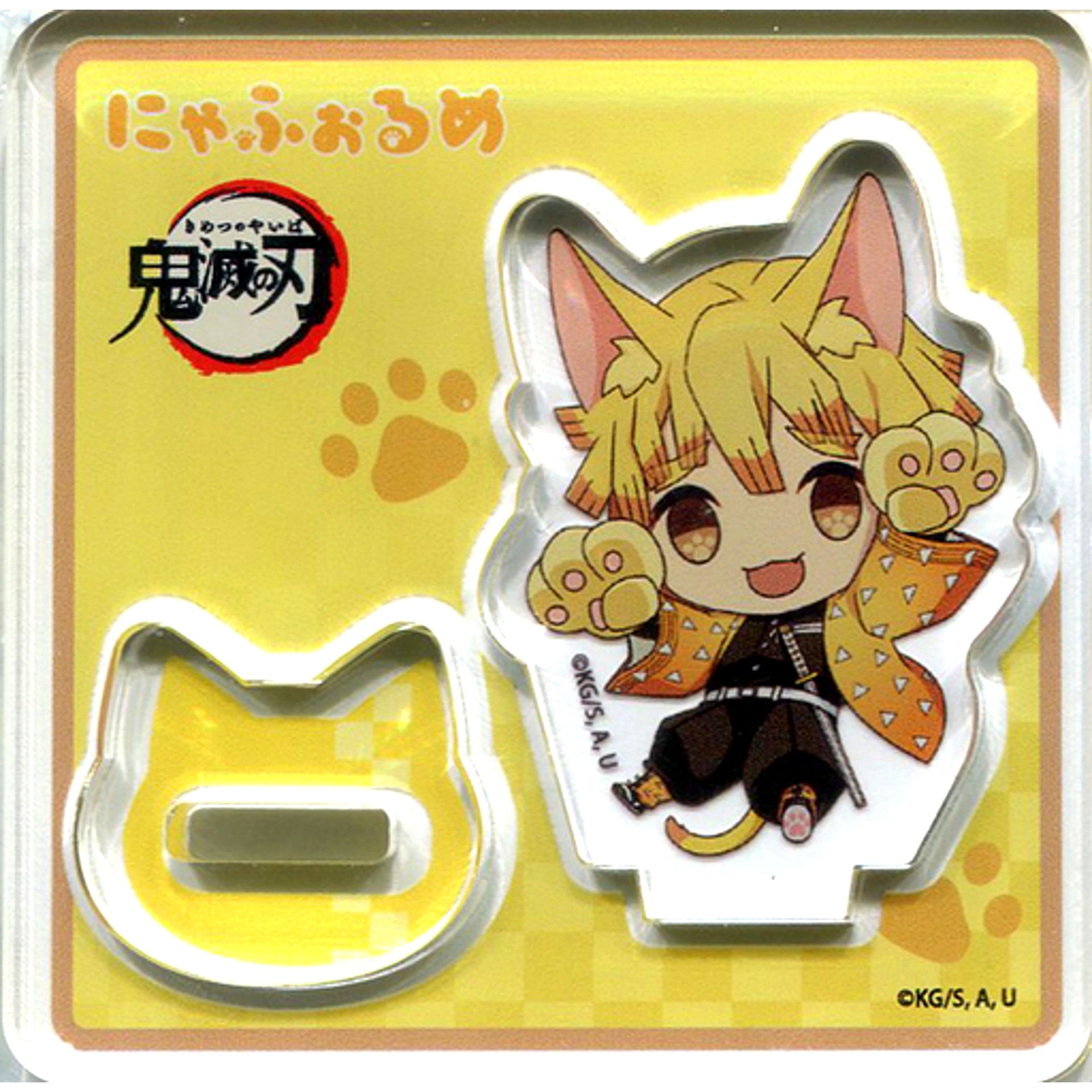 Zenitsu Agatsuma Nyaforume Acrylic Stand Demon Slayer [USED]
