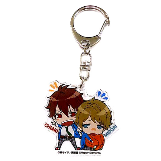 Chiaki Morisawa & Midori Takamine Ensemble Stars! Trading Acrylic Keychain AnimeJapan 2016 Goods [USED]