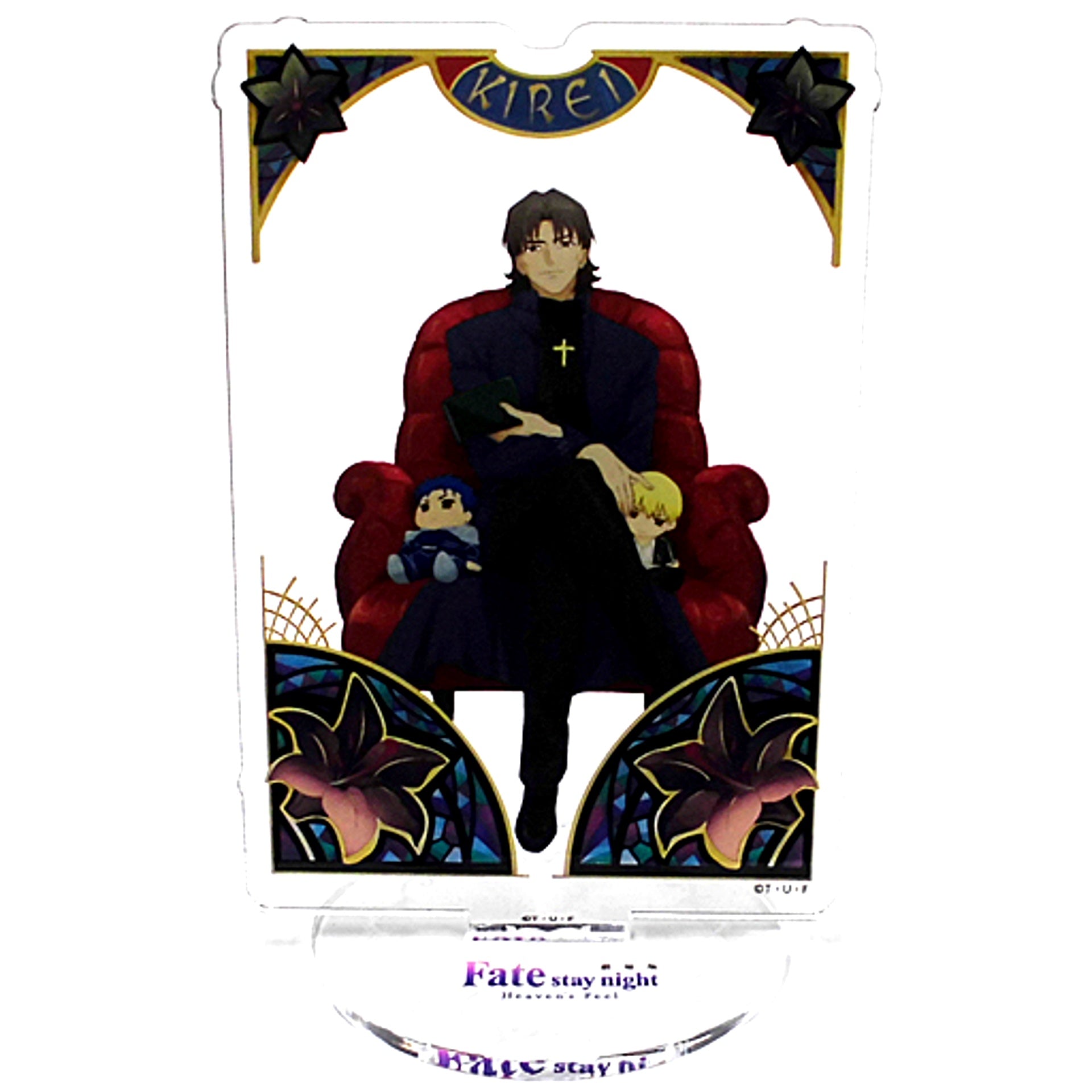 Kirei Kotomine & Lancer & Gilgamesh Acrylic Stand Movie Fate/stay night Heavens Feel III.spring song x Marui [USED]