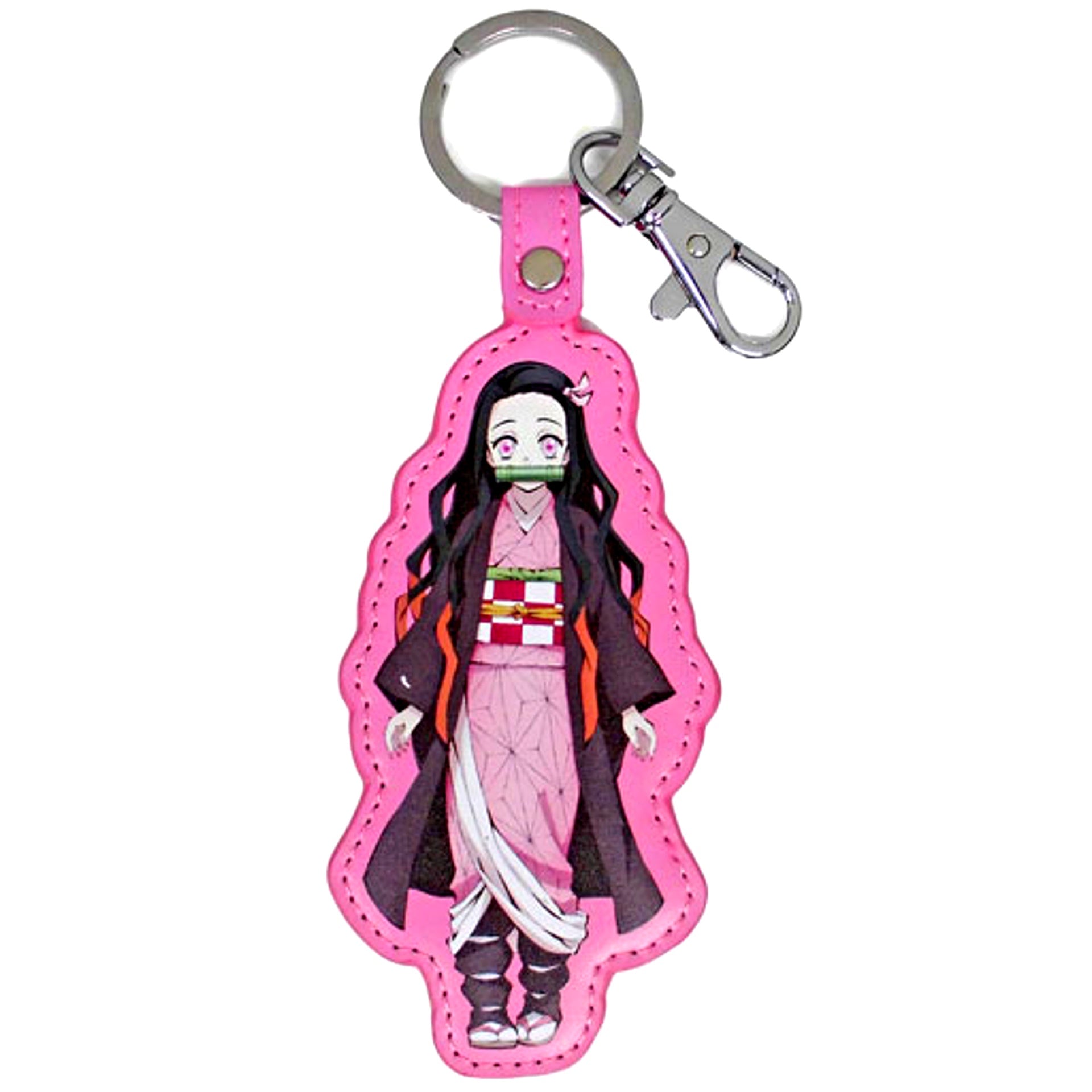 Nezuko Kamado Demon Slayer PU Keychain [USED]