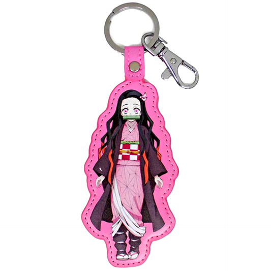 Nezuko Kamado Demon Slayer PU Keychain [USED]