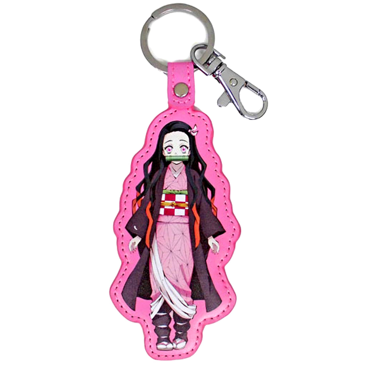 Nezuko Kamado Demon Slayer PU Keychain [USED]