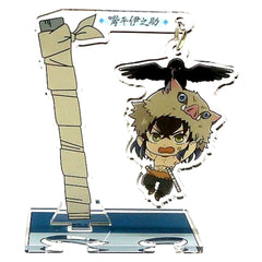 Demon Slayer: Kimetsu no Yaiba Inosuke Hashibira Yurayura Trading Acrylic Stand Kasugai Crow Carried Corps Series vol. 1 Acrylic Stands [USED]