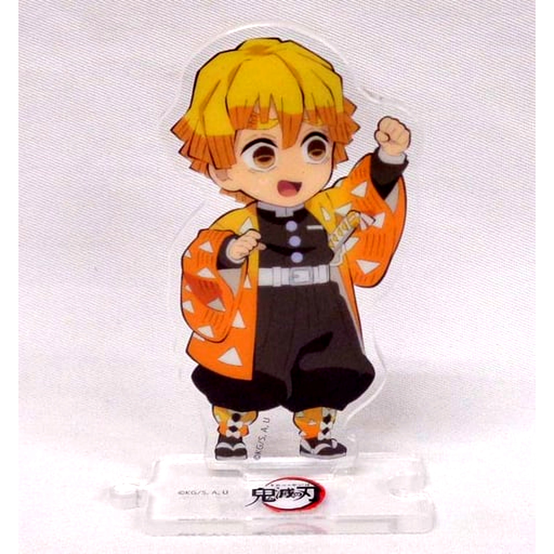 Zenitsu Agatsuma - Left Hand Raised Demon Slayer: Kimetsu no Yaiba Character Emaki Cafe in ufotable Cafe Connecting Random Acrylic Stand 4th Term [USED]