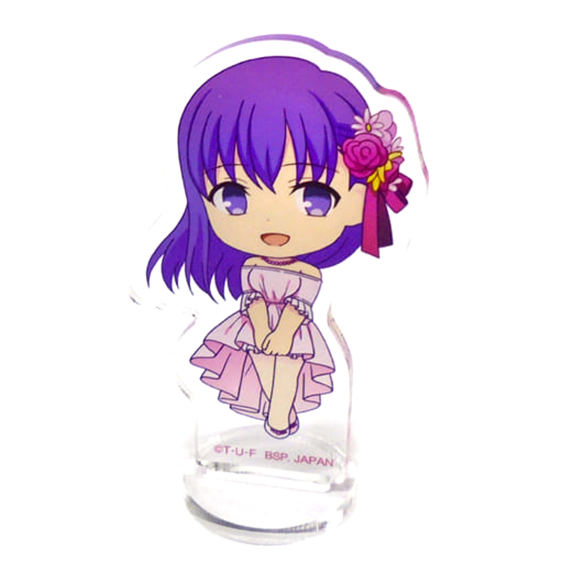 Ichiban Kuji The Movie Fate/stay night Heaven's Feel Final Chapter Sakura Matou Kyun Chara Illustrations Acrylic Stand Prize J Acrylic Stands [USED]