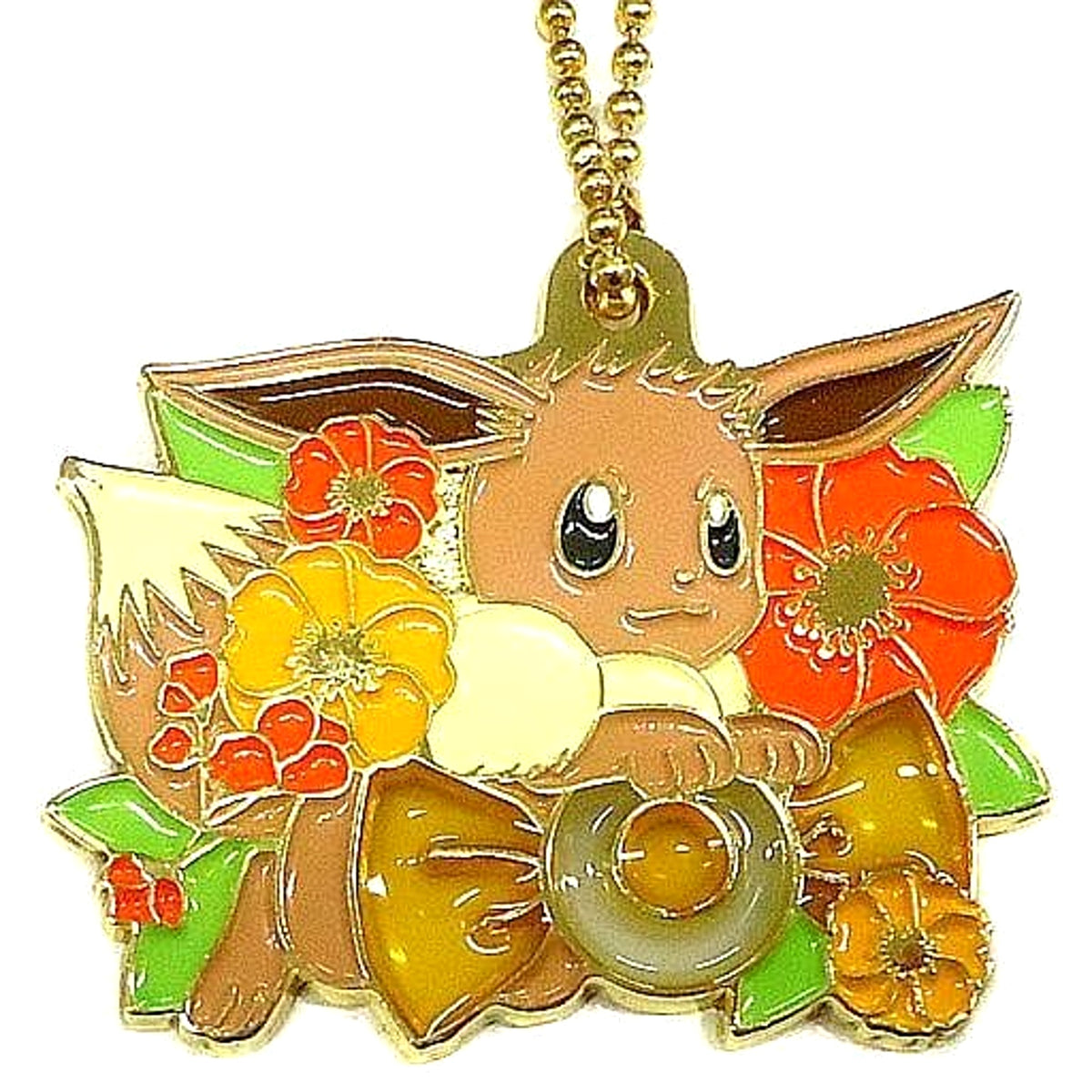 Pokemon Eevee Ichiban Kuji Eievui & Floral Candy Candy Charms Prize G Charm [USED]