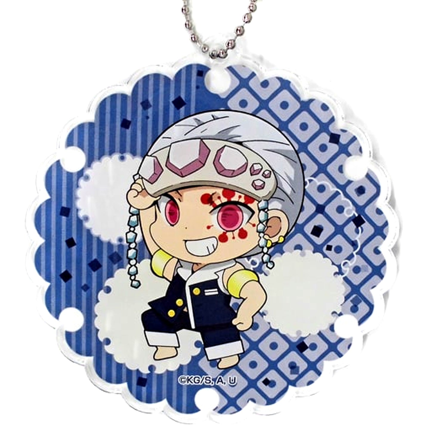 Tengen Uzui Demon Slayer: Kimetsu no Yaiba Eforme Pajachara Acrylic Ball Chain Vol.6 [USED]