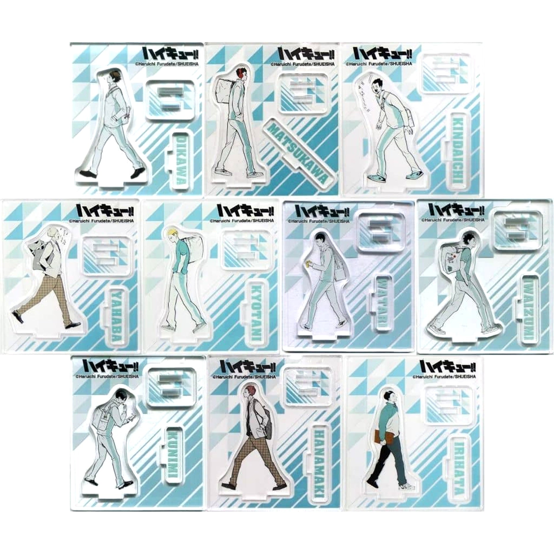 Haikyu!! Toru Oikawa & Others All 10 Types Set Acrylic Figure Collection Part 3 Acrylic Item [USED]