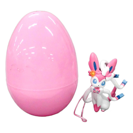 Sylveon Pokemon Figure in Egg Case Pokemon Easter Pokemon Center Limited Key Chain [USED]