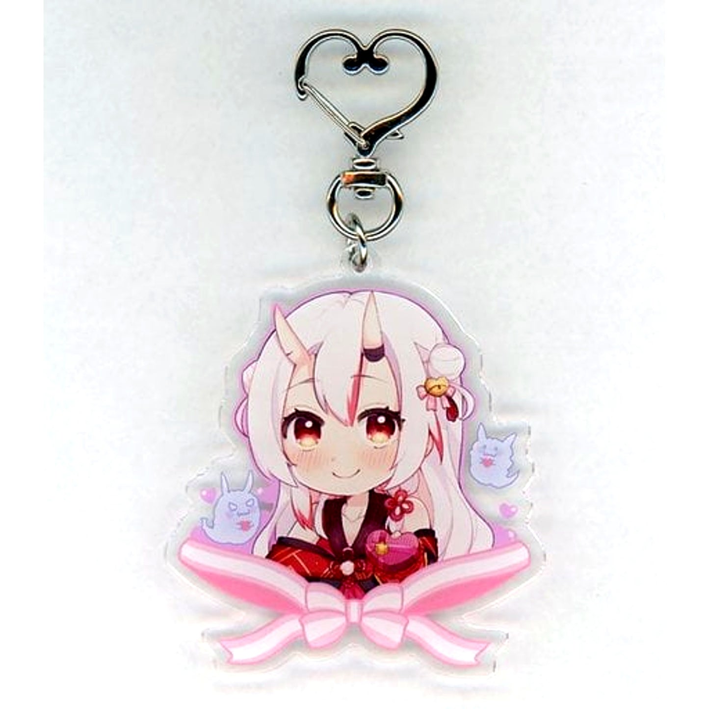 Nakiri Ayame Hololive Valentine Special Drawn Acrylic Keychain Virtual YouTuber [USED]