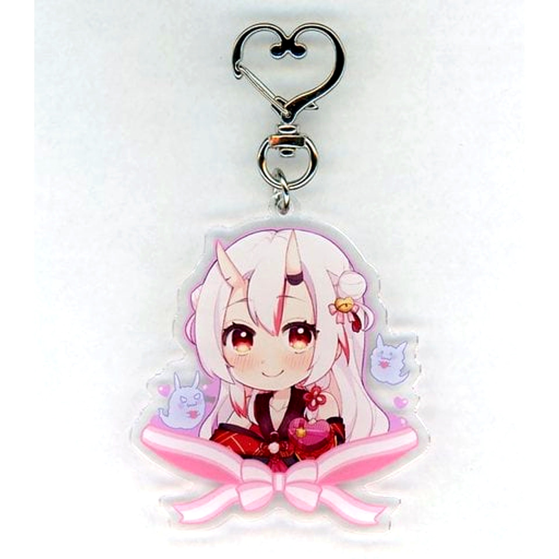 Nakiri Ayame Hololive Valentine Special Drawn Acrylic Keychain Virtual YouTuber [USED]