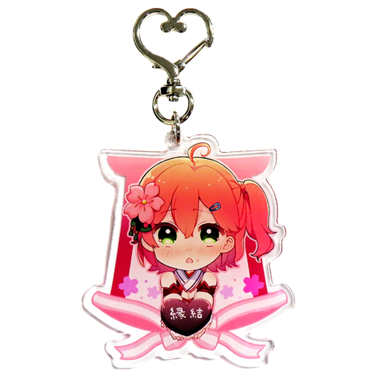 Sakura Miko Hololive Valentine Special Drawn Acrylic Keychain Virtual YouTuber [USED]
