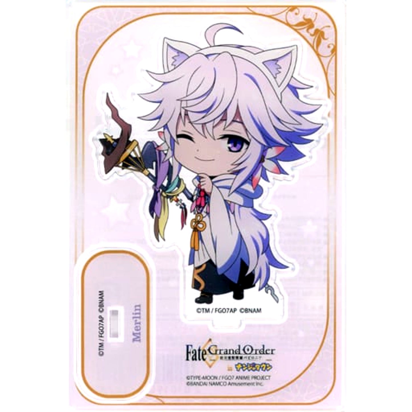 Merlin Fate/Grand Order Absolute Demonic Front: Babylonia Mini Chibi Acrylic Stand Nanjatown [USED]