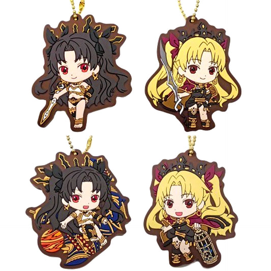 Set of 4 All Characters Fate/Grand Order Rubber Mascot Gashapon Kuji Mistress of Heavens and Underworld Assort Prize B [USED]