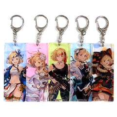 Granblue Fantasy Djeeta & Others Acrylic Keychain 5 Types Set C97 Limited Included with Job Collection Bag Keychains [USED]