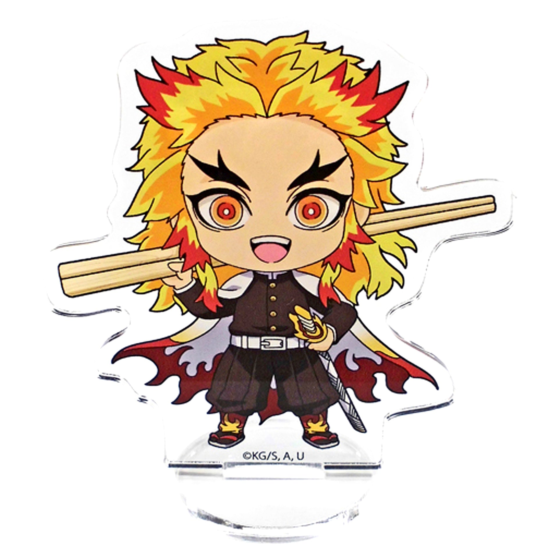 Kyojuro Rengoku Demon Slayer: Kimetsu no Yaiba Photo Chara Meal Series Blind Acrylic Petit Stand [USED]