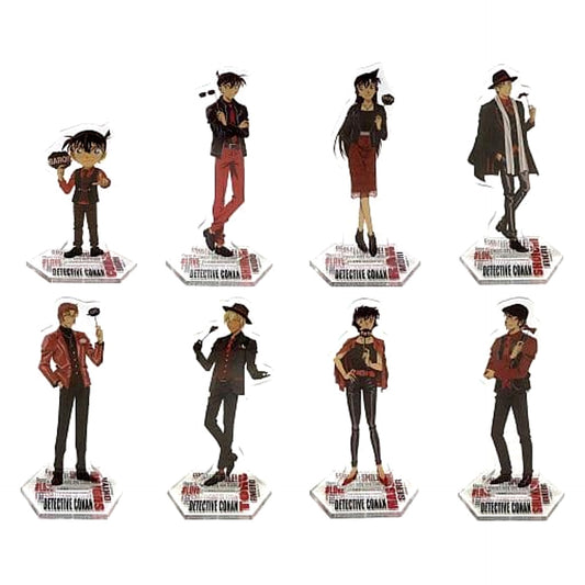 Detective Conan Shinichi Kudo & Others All 8 Types Set Sega Lucky Kuji SCARLET Evening Collection Acrylic Stand Prize I [USED]