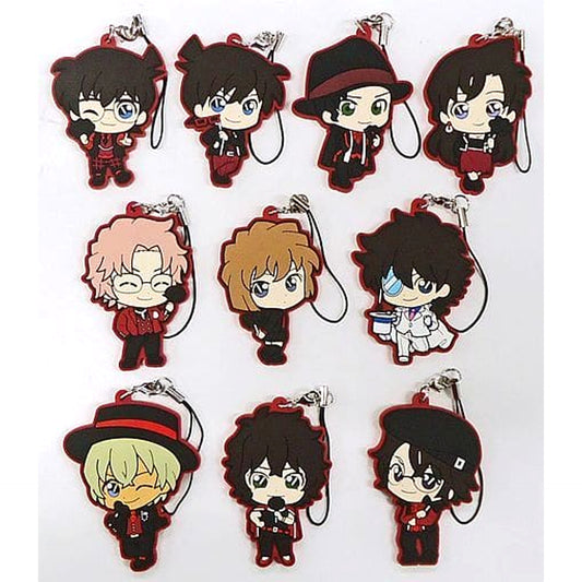 Detective Conan Shuichi Akai & Others All 10 Types Set Sega Lucky Kuji SCARLET Evening Collection Rubber Charm Prize K [USED]