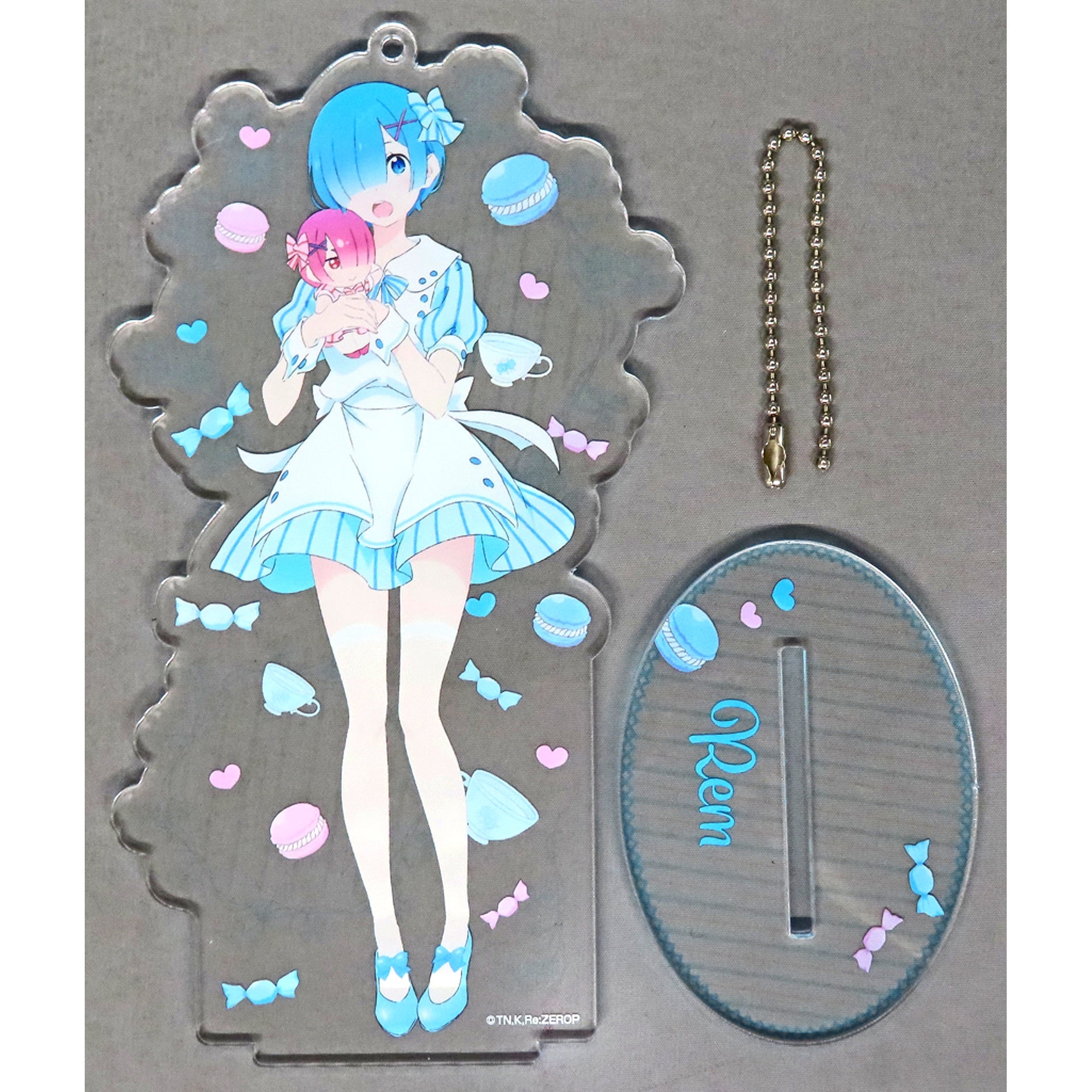Rem Party ver. Re:ZERO -Starting Life in Another World- Acrylic Stand Keychain TV Anime 2nd Season Decision Fair Animate [USED]