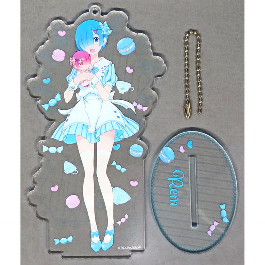 Rem Party ver. Re:ZERO -Starting Life in Another World- Acrylic Stand Keychain TV Anime 2nd Season Decision Fair Animate [USED]
