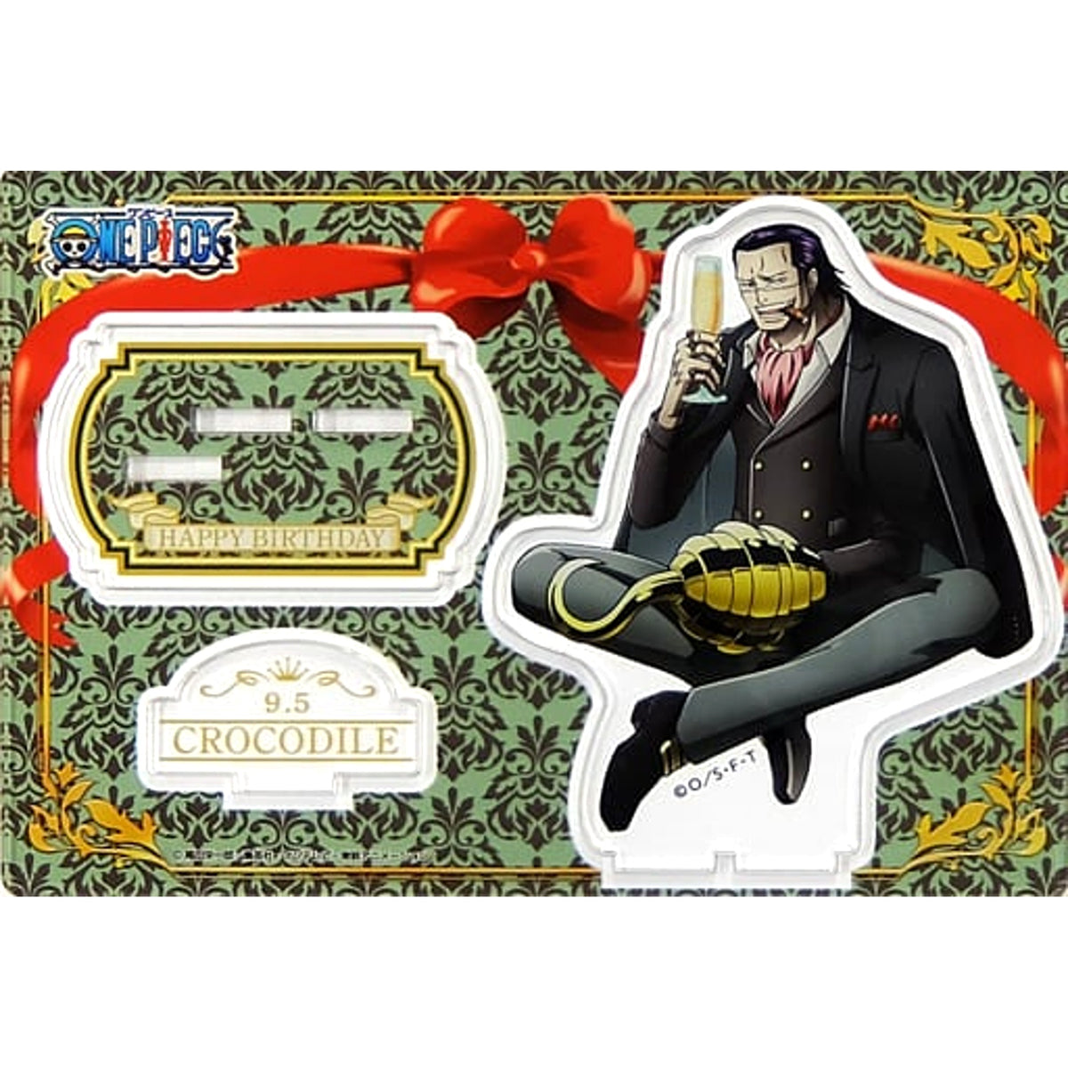One Piece Crocodile Birthday Acrylic Stand Straw Store Limited Acrylic Stands [USED]