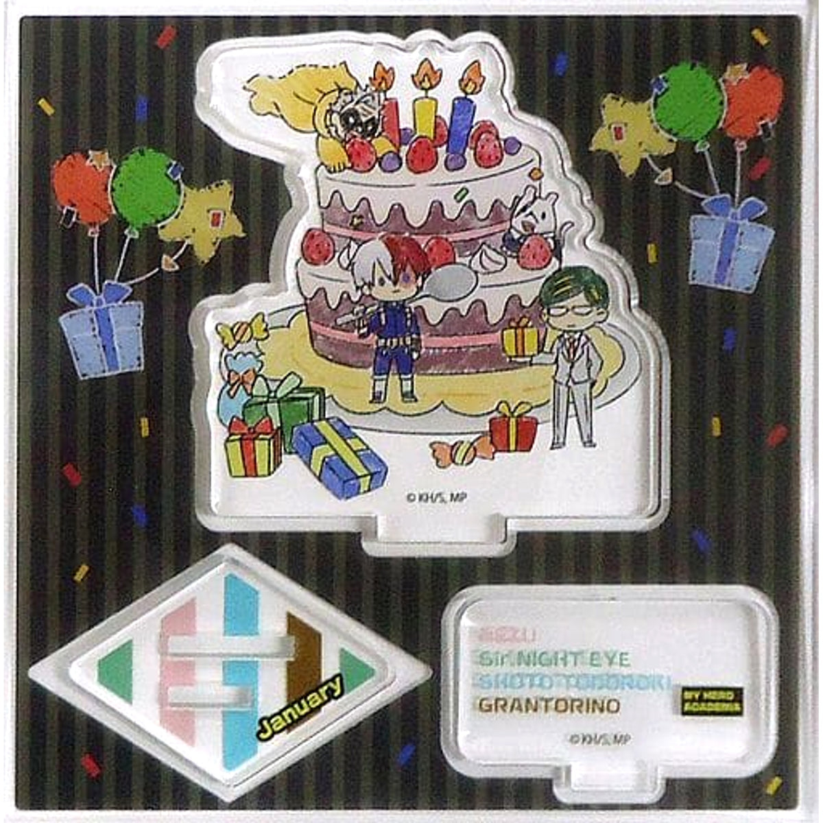 My Hero Academia Group Acrylic Figure Plate GraffArt Shop Exclusive Acrylic Stands [USED]