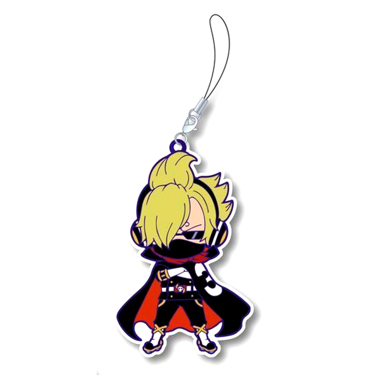 O-Soba Mask Sanji One Piece Toy's Works Collection Niitengomu Rubber Strap Wano [USED]