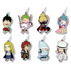 One Piece Toy's Works Collection Niitengomu Rubber Strap Wano Part 2 Set of 8 [USED]