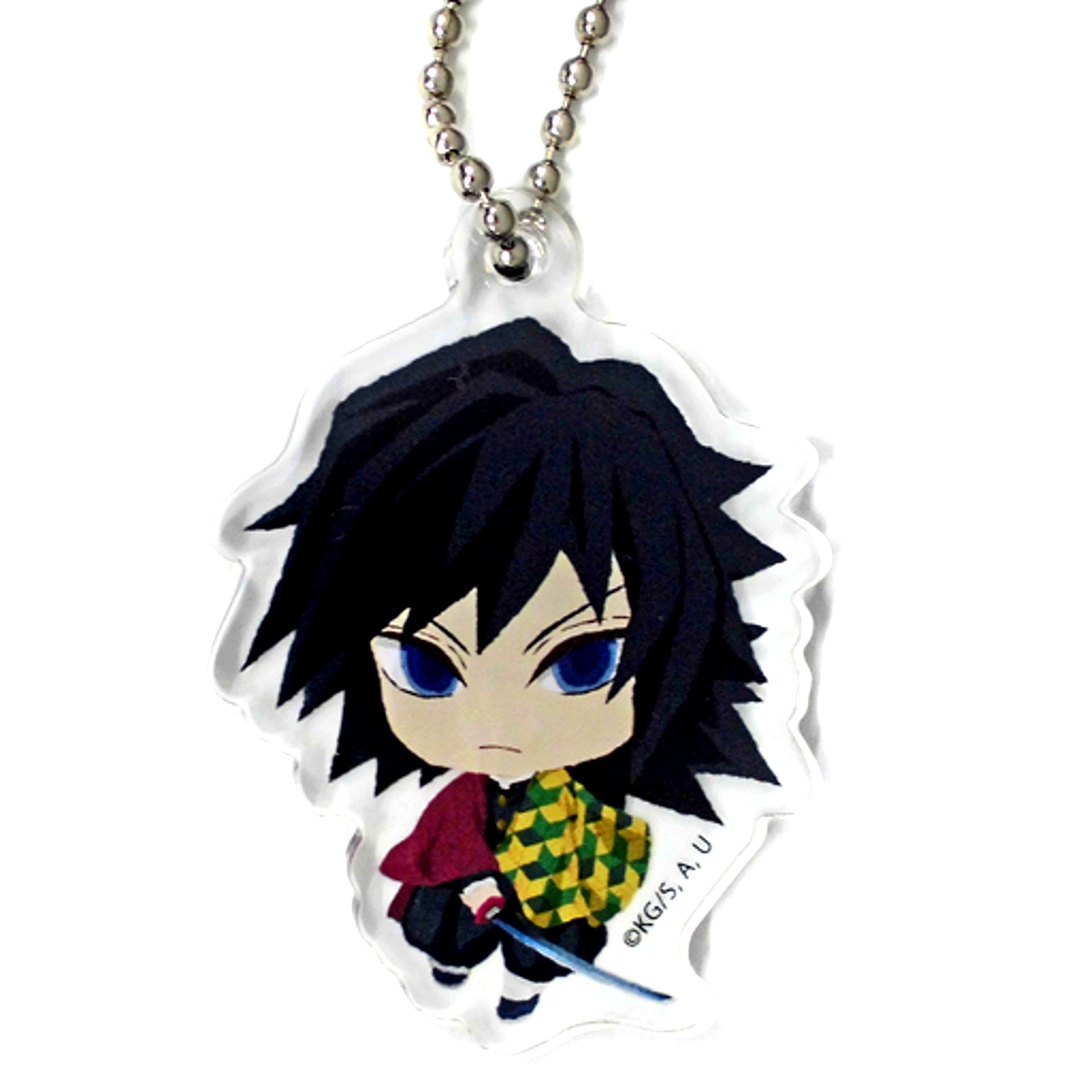 Giyu Tomioka Demon Slayer Kimetsu no Yaiba Fuwaponi Series Trading Acrylic Ball Chain Vol.1 [USED]