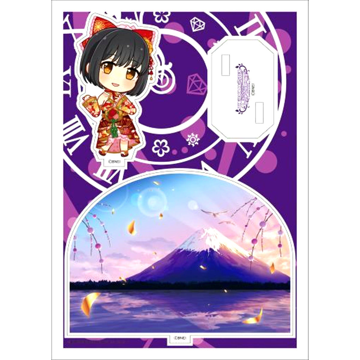 Kako Takafuji Idolmaster Cinderella Girls Acrylic Character Plate Puchi 16 [USED]
