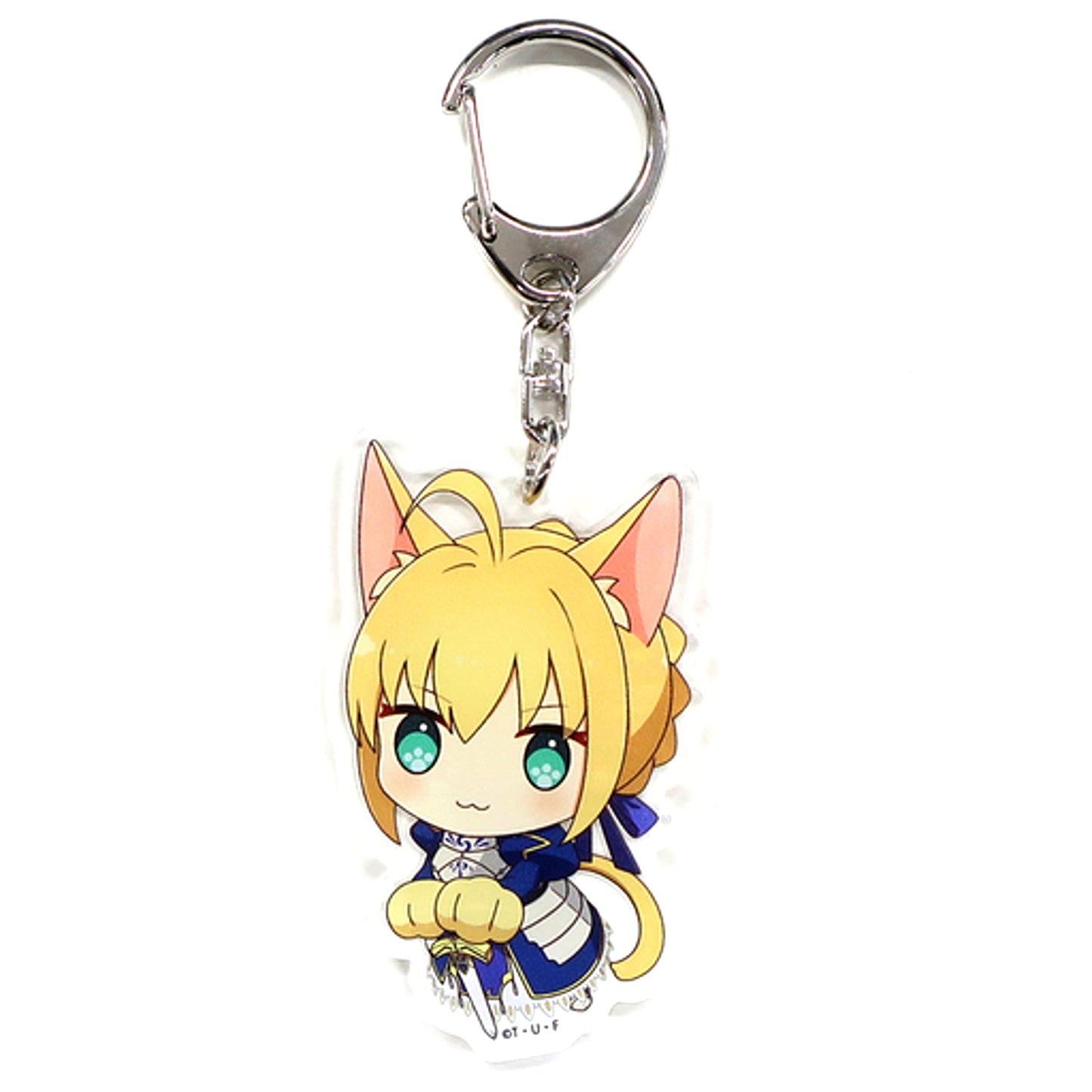 Saber Fate/stay night Heaven's Feel Movie Nyaforme Acrylic Charm [USED]