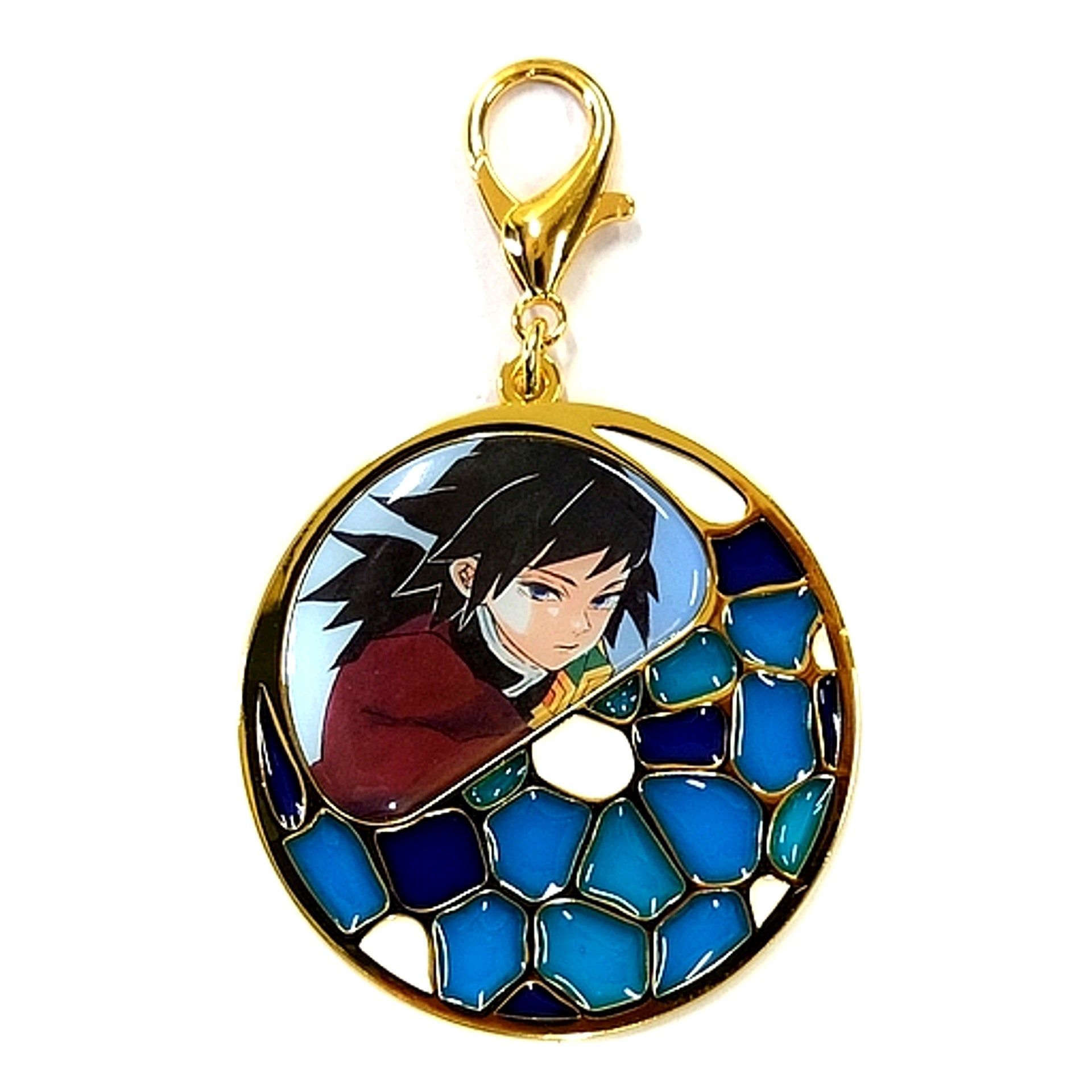 Giyu Tomioka Demon Slayer Stained Glass Keychain Jump Festa 2020 Goods [USED]