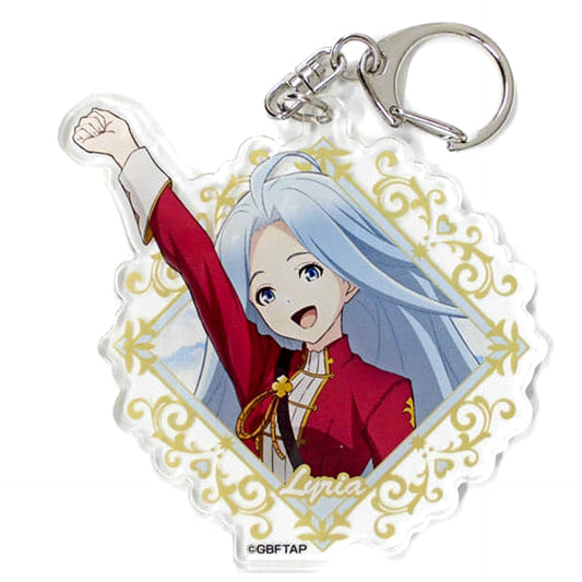 Granblue Fantasy The Animation Lyria Newly-Drawn Acrylic Key Ring Season 2 Don Quijote Limited Keychains [USED]