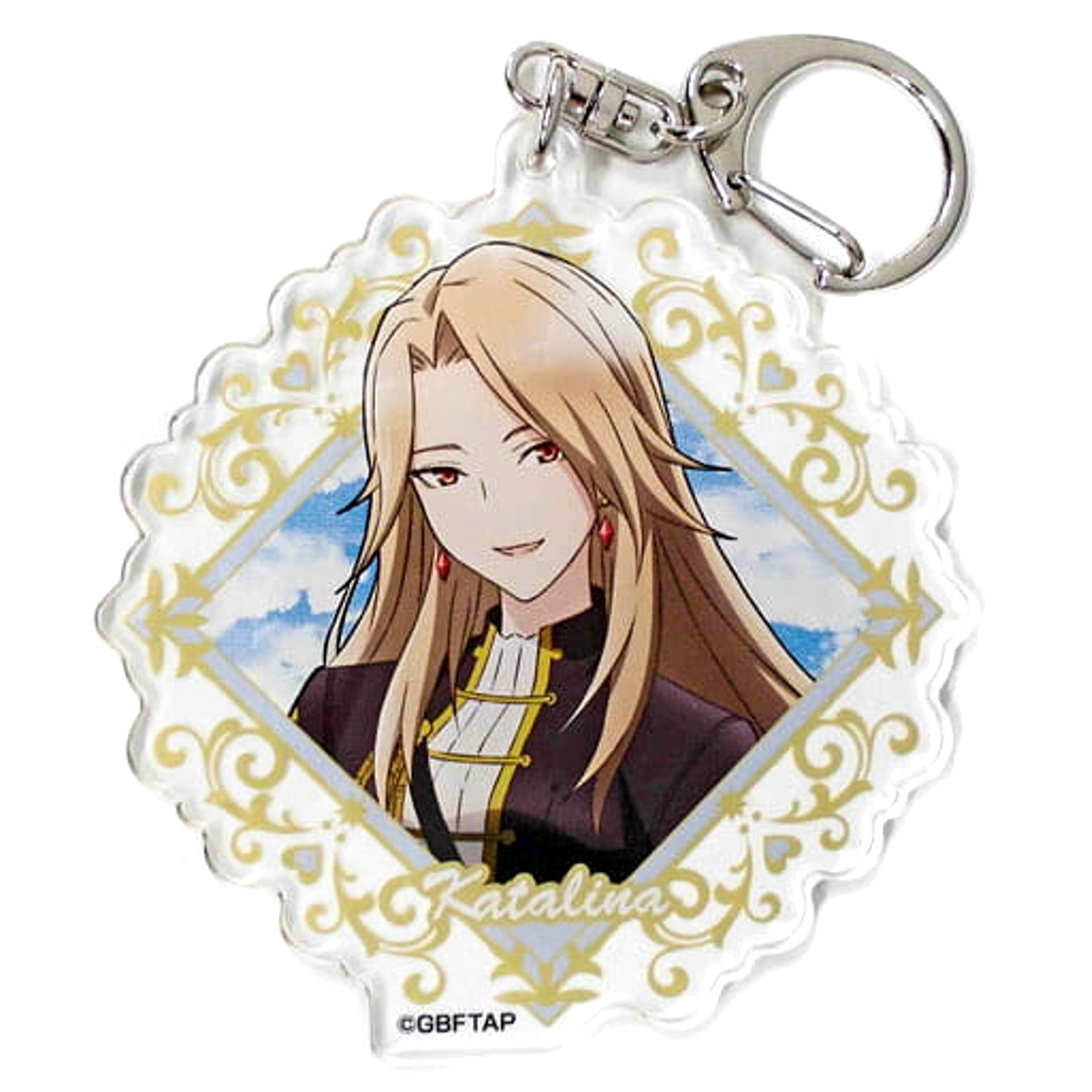 Granblue Fantasy The Animation Katalina Newly-Drawn Acrylic Key Ring Season 2 Don Quijote Limited Keychains [USED]