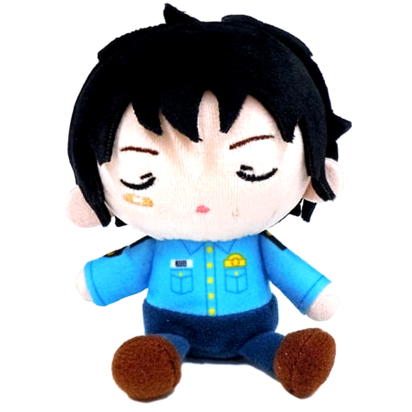 Jinpei Matsuda Detective Conan Wild Police Story Sitting Plush Mascot Police Academy Ver. Weekly Shonen Sunday Feb 19 2020 Applicant Service [USED]