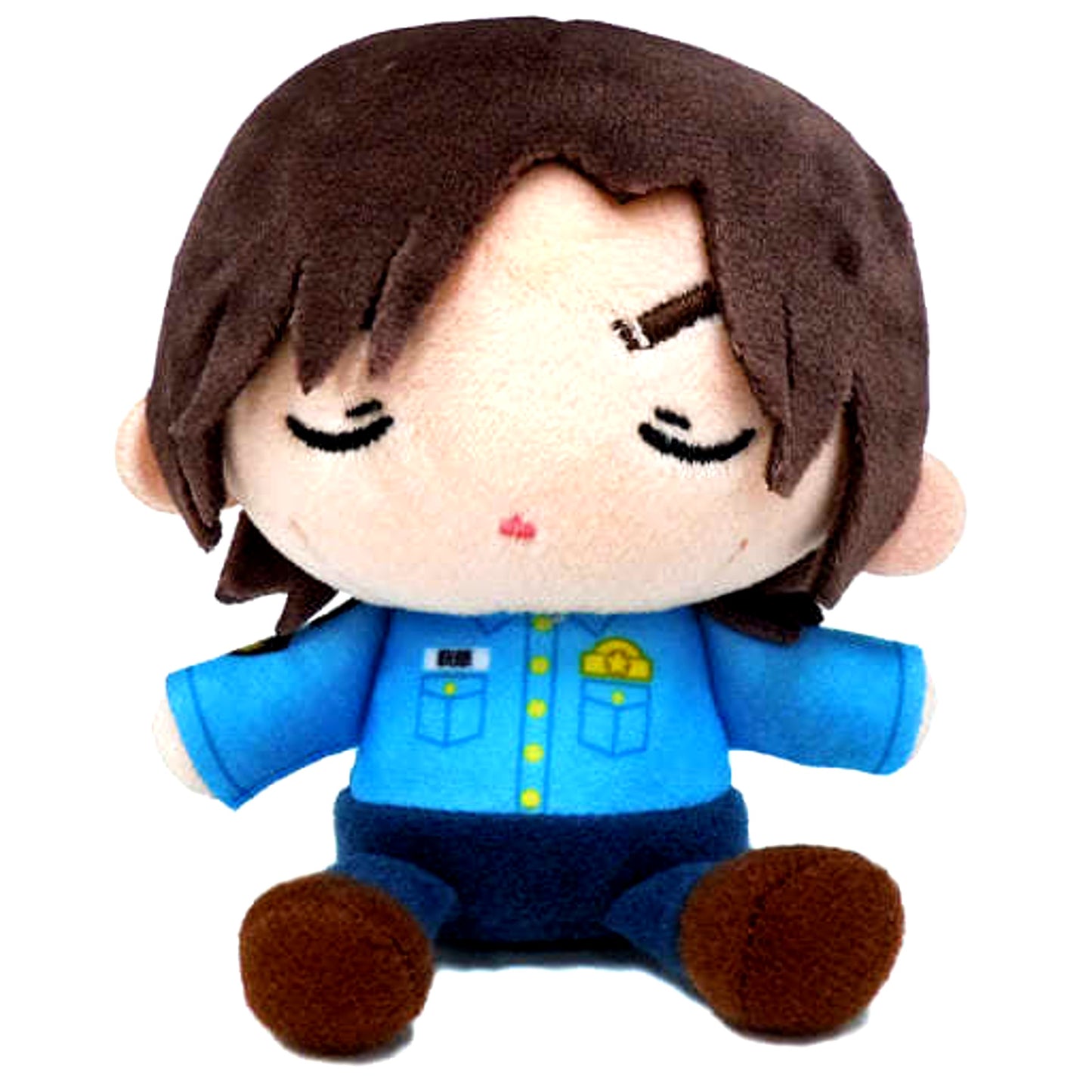 Kenji Hagiwara Detective Conan Police Academy Sitting Plush Mascot Police Academy Ver. Weekly Shonen Sunday Applicant Service [USED]